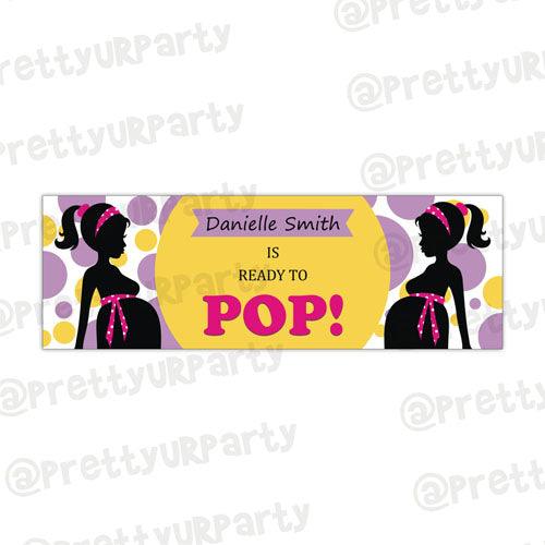 Personalized Ready To Pop Birthday Banner 30in ALL PARTY SUPPLIES Pretty UR Party Default Title