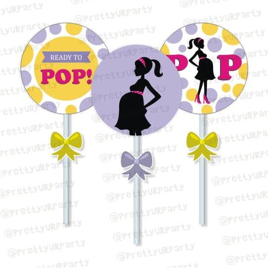 Ready to POP Cupcake Toppers BABY SHOWER Pretty UR Party