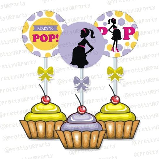 Ready to POP Cupcake Toppers BABY SHOWER Pretty UR Party Default Title