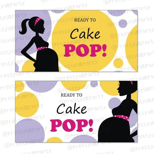 Ready to POP Food Labels / Buffet Table Cards BABY SHOWER Pretty UR Party Default Title