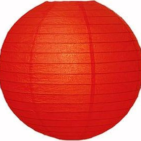 Red Round Paper Lamps 14" ALL PARTY SUPPLIES Pretty UR Party