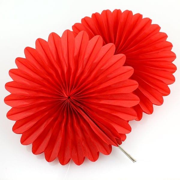 Red Tissue Paper Fans ALL PARTY SUPPLIES Pretty UR Party