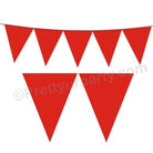 Red Plain Bunting BABY SHOWER Pretty UR Party Default Title