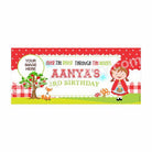 Personalized Little Red Riding Hood Theme Banner 30in ALL PARTY SUPPLIES Pretty UR Party