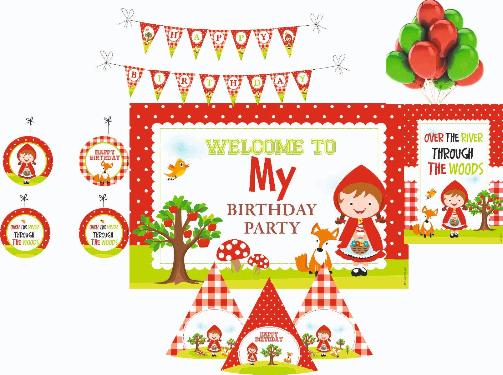 Little Red Riding Hood Decorations Package - 70 pieces Combo PACKAGES Pretty UR Party Default Title
