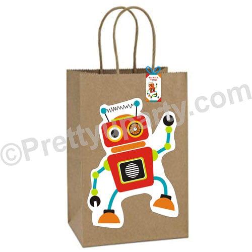 Robot Theme Gift Bags - Pack of 10 ACCESSORIES Pretty UR Party