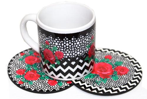 Fusion Mug Set ALL PARTY SUPPLIES Pretty UR Party 2 mugs + 2 Coasters