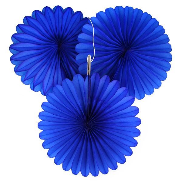 Dark Blue Tissue Paper Fans ALL PARTY SUPPLIES Pretty UR Party
