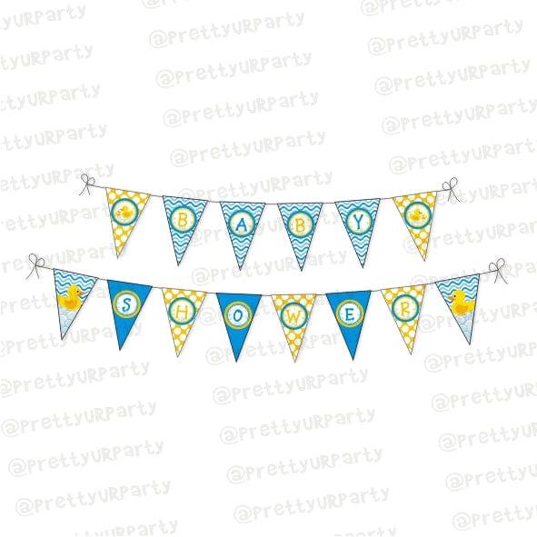 Rubber Ducky Bunting DECORATIONS Pretty UR Party Default Title