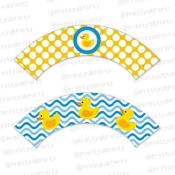 Rubber Ducky Cupcake Wrappers BABY SHOWER Pretty UR Party Default Title