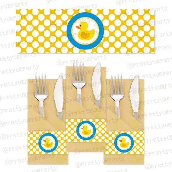 Rubber Ducky Napkin Rings BABY SHOWER Pretty UR Party Default Title