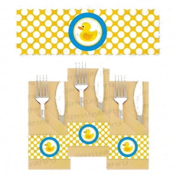 Rubber Ducky Napkin Rings