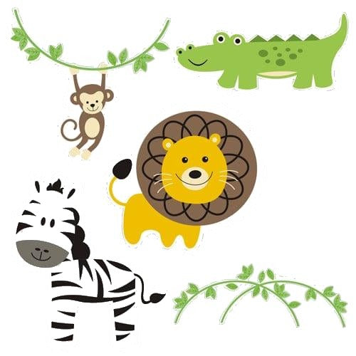 Safari Boy Theme Cutouts