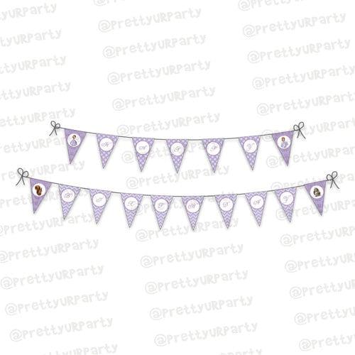 Sofia the first inspired Bunting BIRTHDAYS Pretty UR Party Default Title