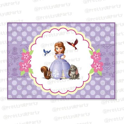 Sofia the first inspired Table Mats Pretty UR Party Default Title
