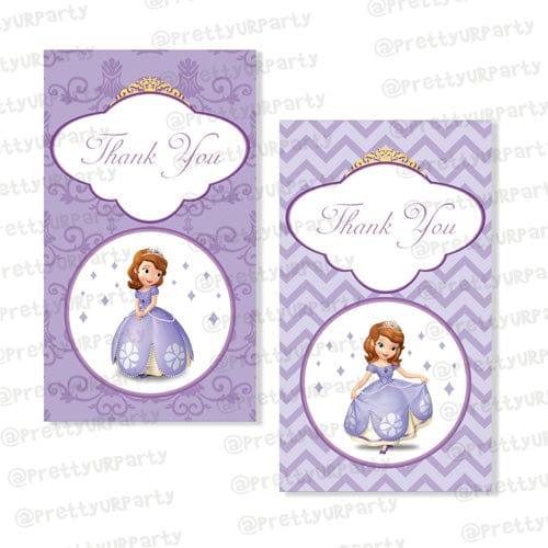 Sofia the first inspired Thank you Tags Pretty UR Party Default Title
