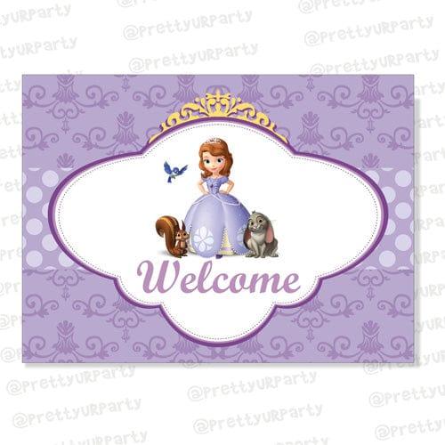 Sofia the first inspired Entrance Banner / Door Sign Pretty UR Party Default Title