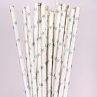 Silver Stars Paper Straw TABLEWARE Pretty UR Party