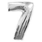 7 Number Foil Balloon ALL PARTY SUPPLIES Pretty UR Party 16 inch Silver