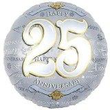 Anagram 18" 25th Anniversary Balloon ALL PARTY SUPPLIES Pretty UR Party