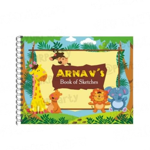 Jungle theme Personalised Sketchbook