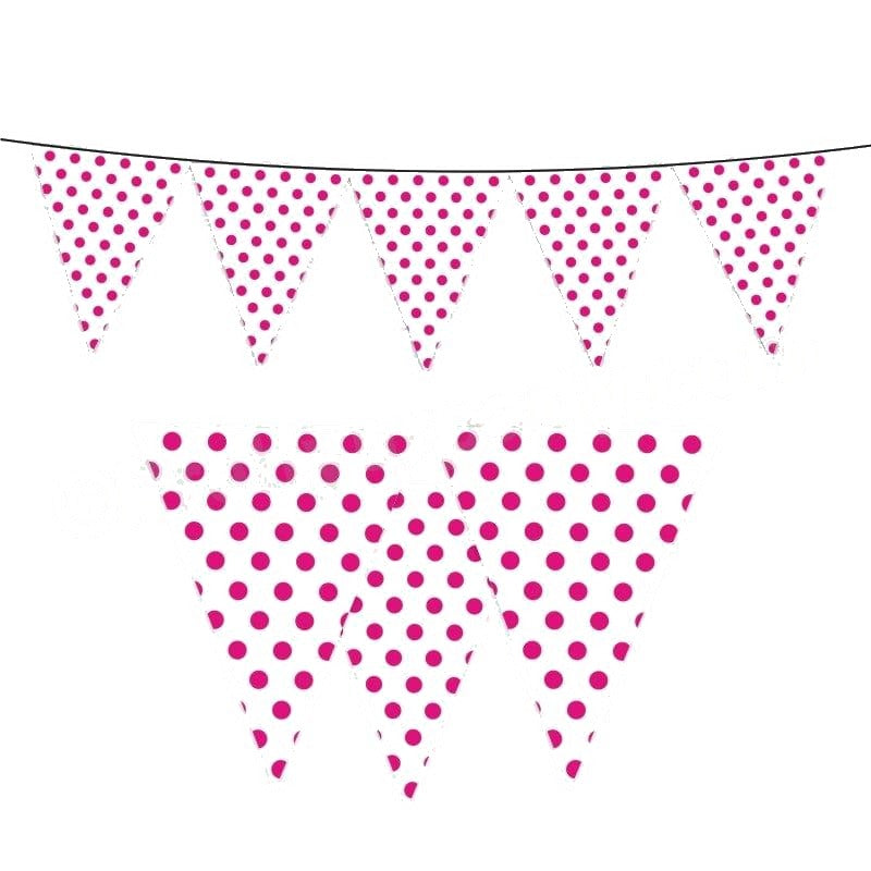 Pink Small Polka Dots Bunting