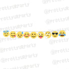 Emoji Smiley Bunting ALL PARTY SUPPLIES Pretty UR Party Default Title