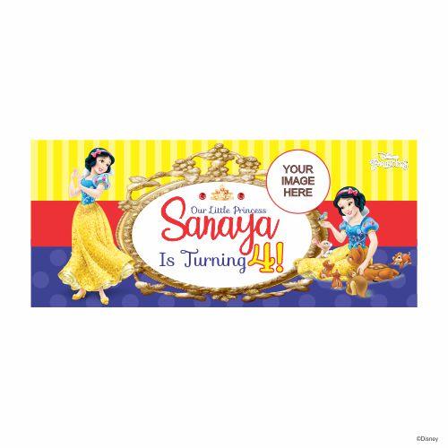 Personalized Snow White Theme Banner 30in ALL PARTY SUPPLIES Pretty UR Party