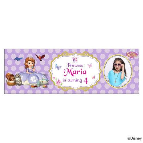 Personalized Sofia the first Enchanted Garden Party Birthday Banner 30in ALL PARTY SUPPLIES Pretty UR Party