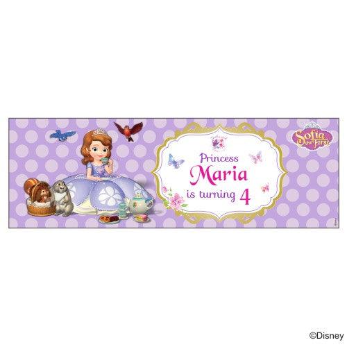 Personalized Sofia the first Enchanted Garden Party Birthday Banner 30in ALL PARTY SUPPLIES Pretty UR Party Default Title