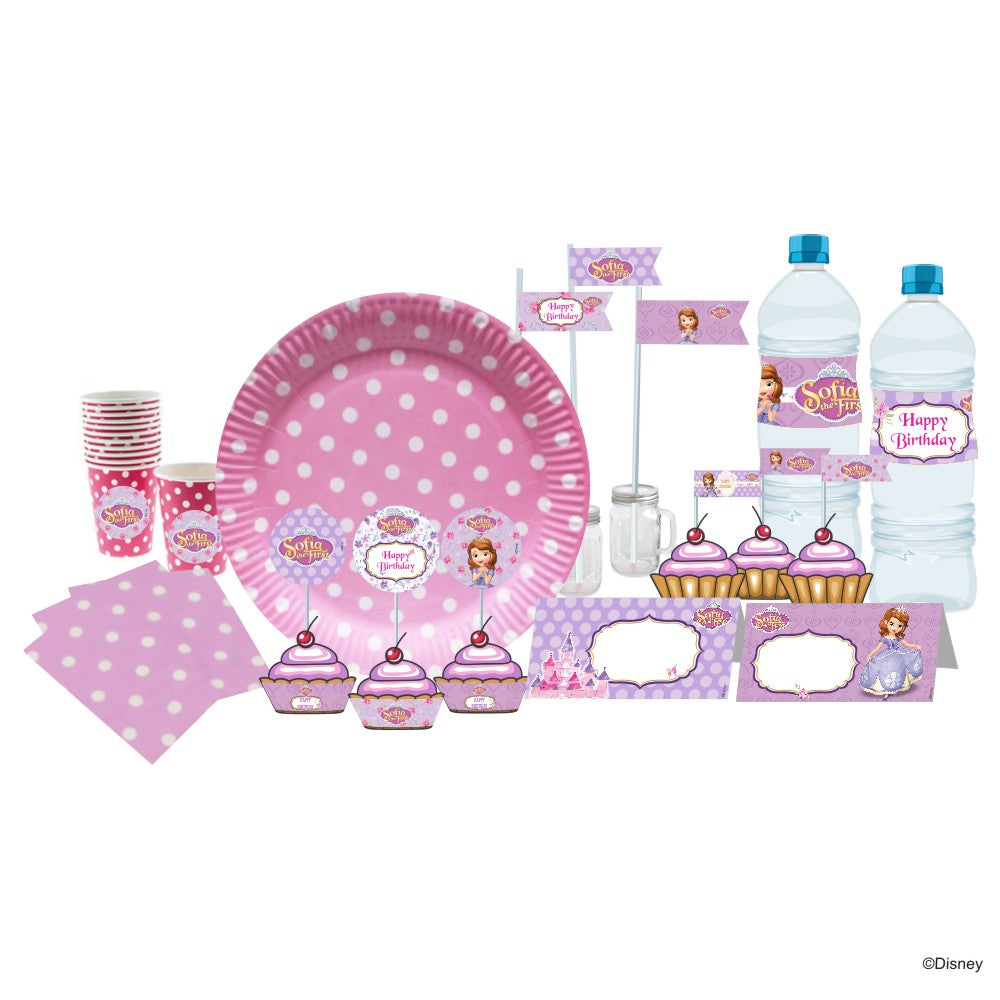 Disney Sofia the first Enchanted Garden Party Tableware Package TABLEWARE Pretty UR Party