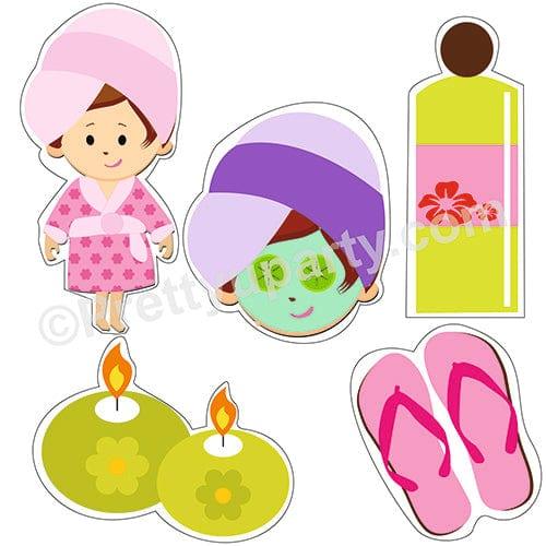 Spa Theme Cutouts THEME PARTIES Pretty UR Party