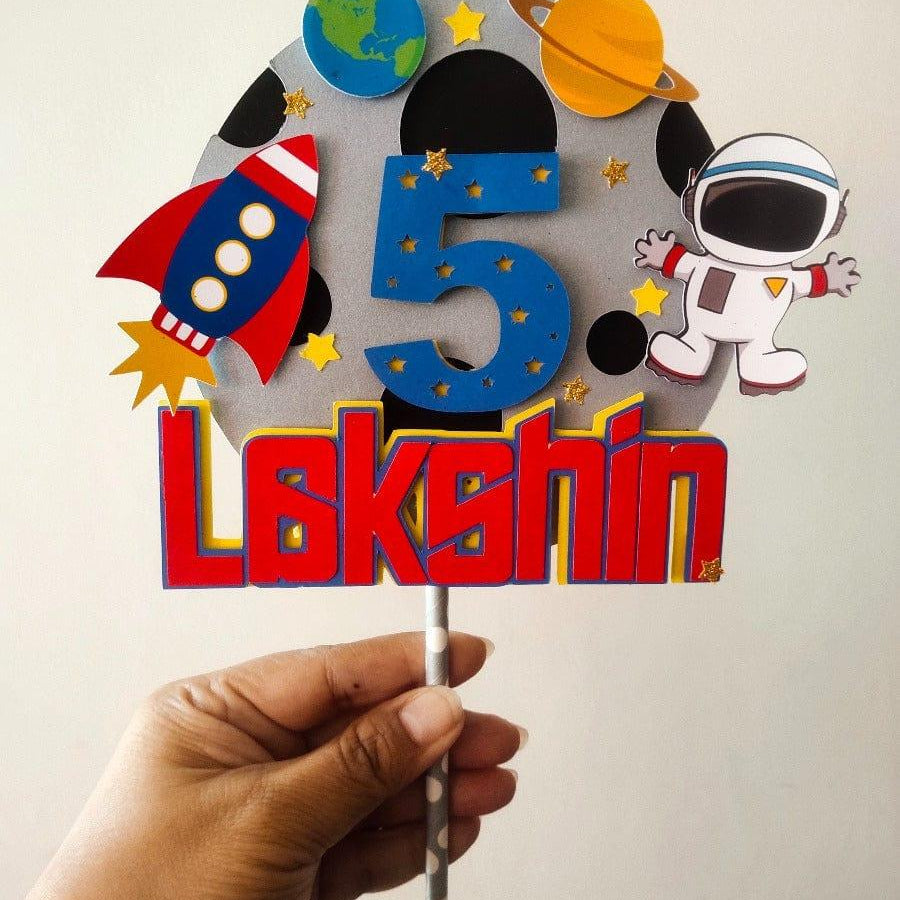 Space Cake Topper HANDCRAFTED Pretty UR Party