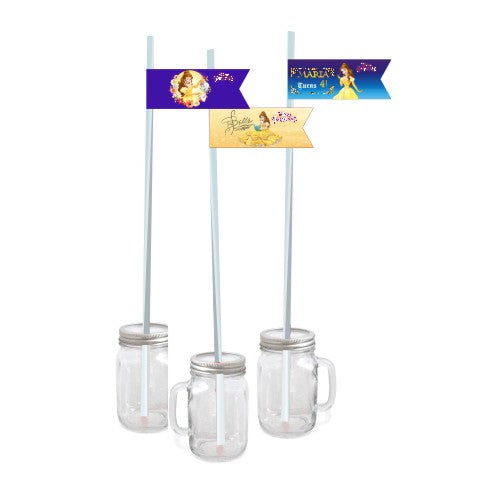 Belle Drink Straws THEME PARTIES Pretty UR Party Default Title