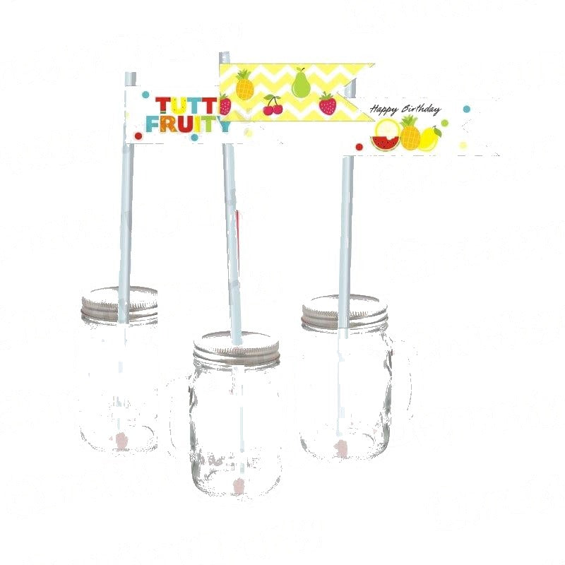 Tutti Fruity Theme Drink Straws — image 2