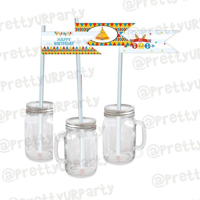 Wild One Theme Drink Straws ALL PARTY SUPPLIES Pretty UR Party