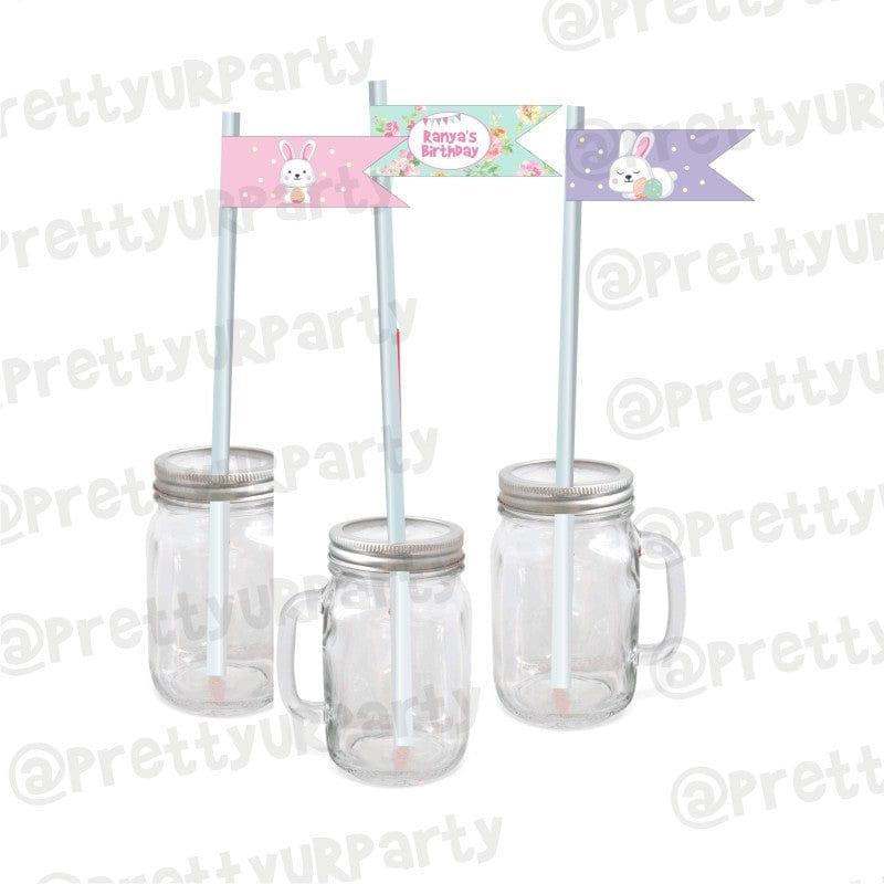 Some Bunny is One Theme Drink Straws ALL PARTY SUPPLIES Pretty UR Party