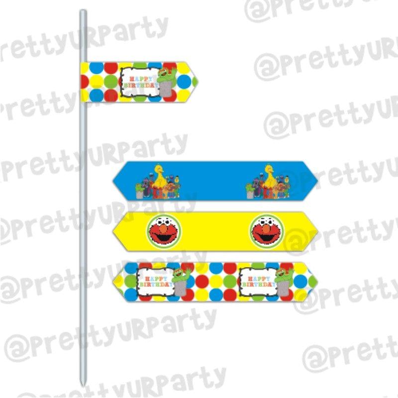 Elmo Theme Drink Straws THEME PARTIES Pretty UR Party