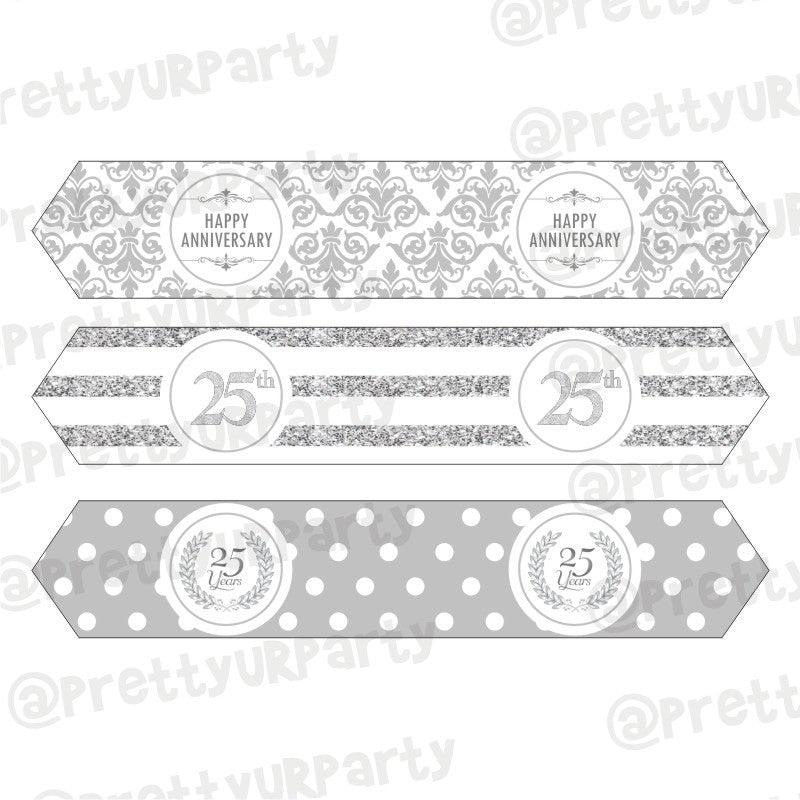 25th Anniversary Theme Drink Straws ALL PARTY SUPPLIES Pretty UR Party