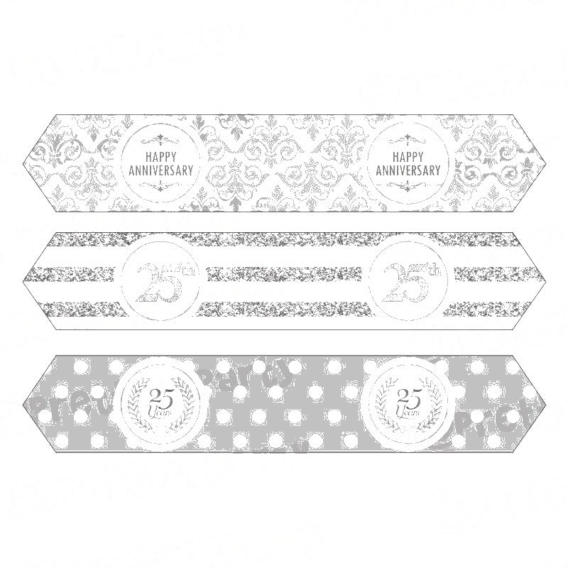 25th Anniversary Theme Drink Straws