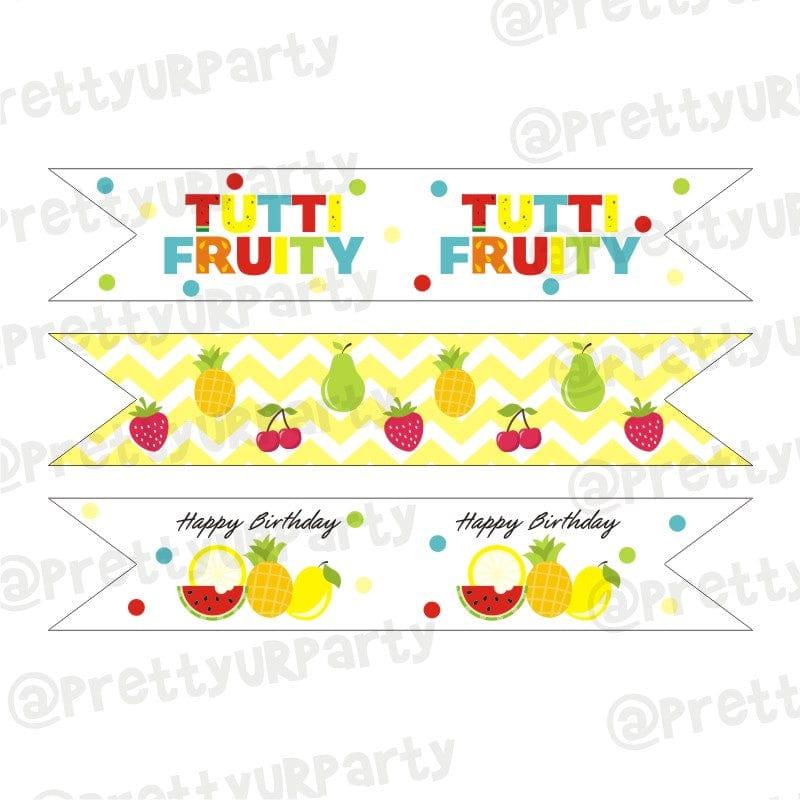Tutti Fruity Theme Drink Straws THEME PARTIES Pretty UR Party
