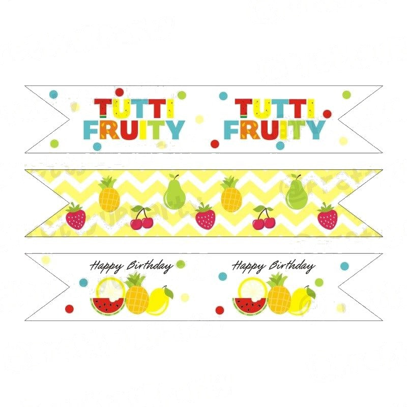 Tutti Fruity Theme Drink Straws
