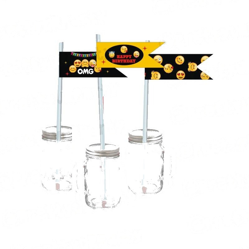 Emoji Theme Drink Straws — image 2
