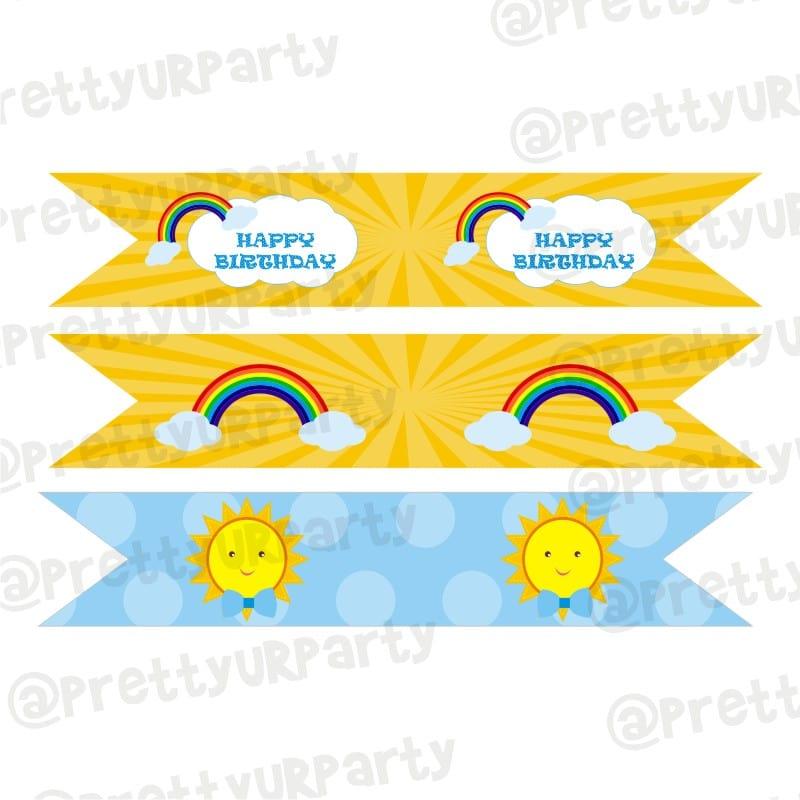 Sunshine Theme Drink Straws ALL PARTY SUPPLIES Pretty UR Party