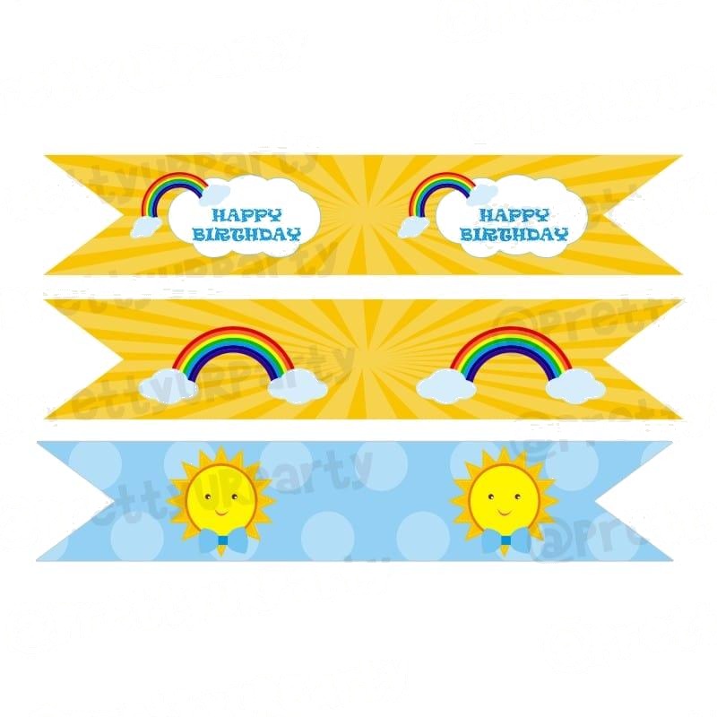 Sunshine Theme Drink Straws