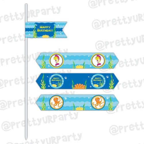 Under the Sea Drink Straws THEME PARTIES Pretty UR Party