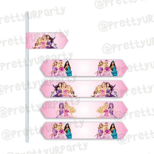 Barbie Rockstar Drink Straws THEME PARTIES Pretty UR Party