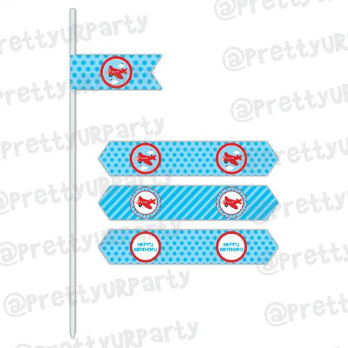 Airlines Drink Straws THEME PARTIES Pretty UR Party
