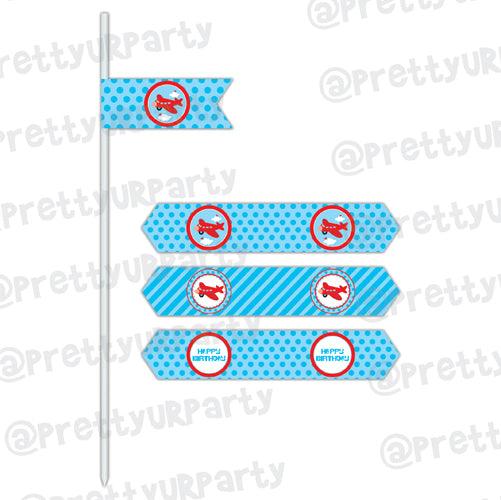 Airlines Drink Straws THEME PARTIES Pretty UR Party