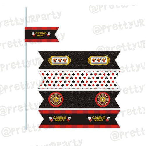 Casino Night Drink Straws ALL PARTY SUPPLIES Pretty UR Party